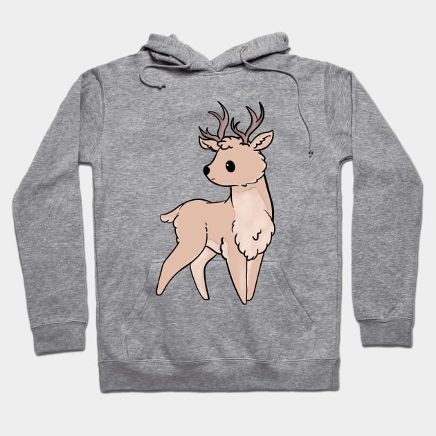 Cute Deer cartoon Deer Hoodie TeePublic